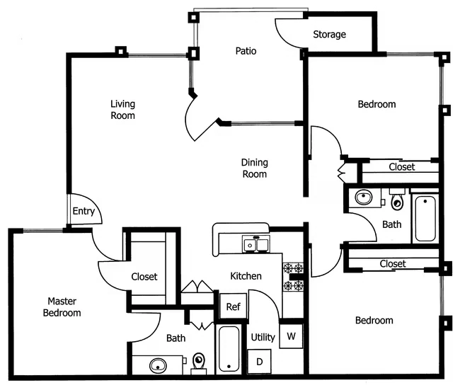Unit 2153 1112 floor plan